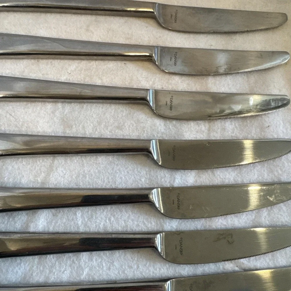 8 DANSK ORION Dinner Knife KNIVES Butter 9 1/4